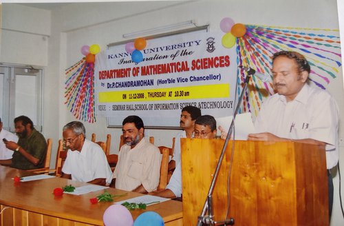 Vice Chancellor P Chandramohan Inaugurating the department.jpg